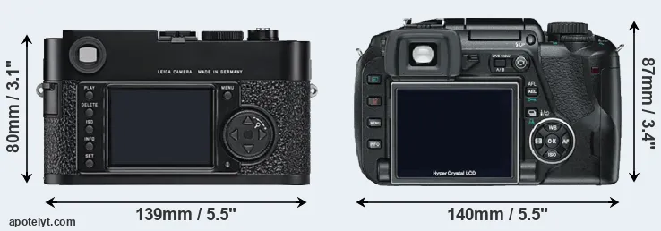 Comparison M9 or E-330 rear