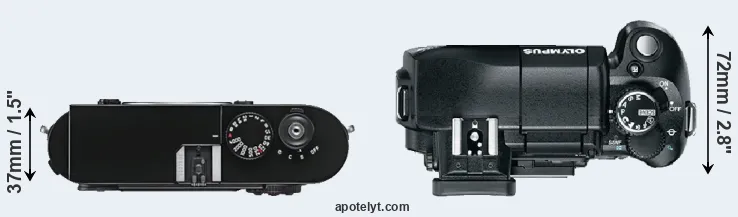 Compare M9 versus E-330 top