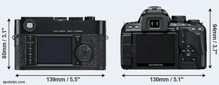 Comparison M9 or E-600 rear