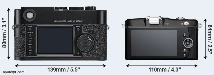 Comparison M9 or E-PM1 rear