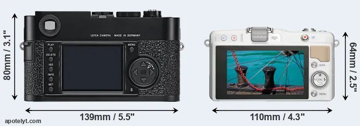 Comparison M9 or E-PM2 rear