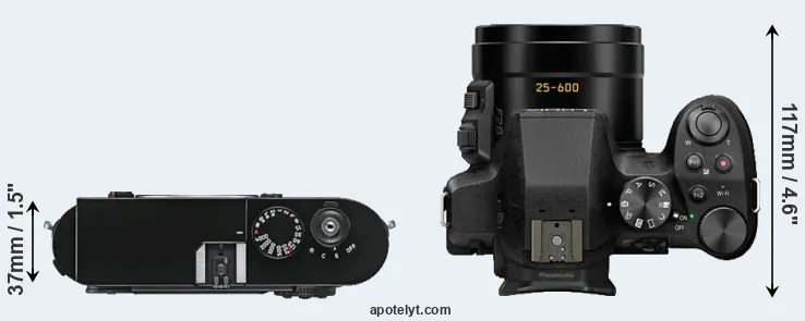 Compare M9 versus FZ330 top
