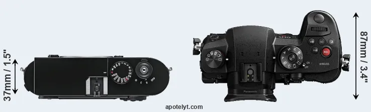Compare M9 versus GH5s top