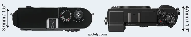 Compare M9 versus GX9 top