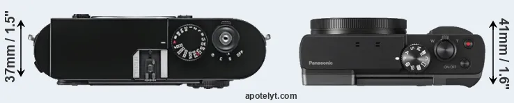 Compare M9 versus TZ90 top