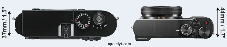 Compare M9 versus ZS100 top