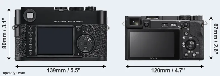 Comparison M9 or A6400 rear