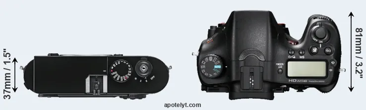 Compare M9 versus A77 top