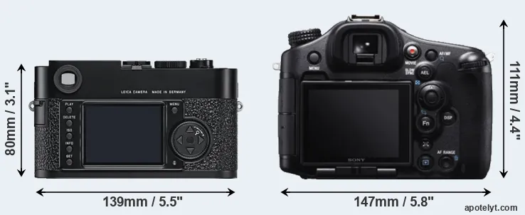 Comparison M9 or A99 rear