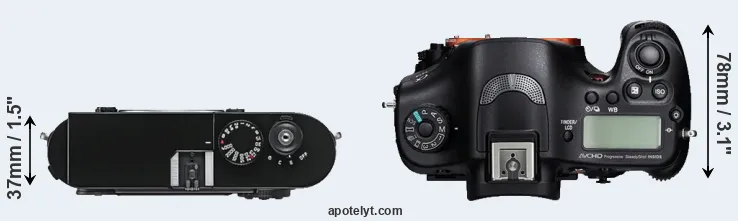 Compare M9 versus A99 top