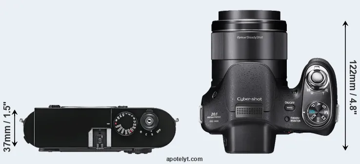 Compare M9 versus H400 top