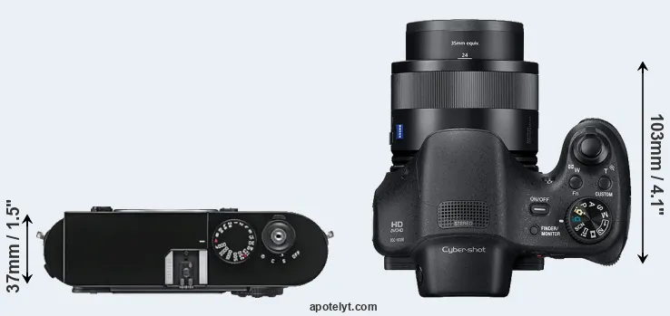 Compare M9 versus HX350 top