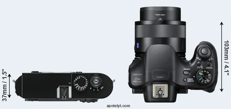 Compare M9 versus HX400V top
