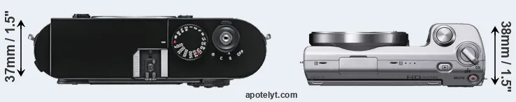 Compare M9 versus NEX-5 top