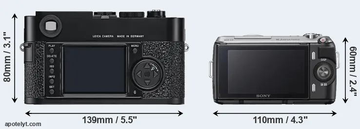 Comparison M9 or NEX-C3 rear
