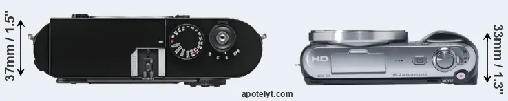 Compare M9 versus NEX-C3 top