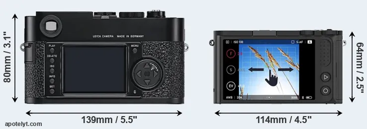 Comparison M9 or M1 rear
