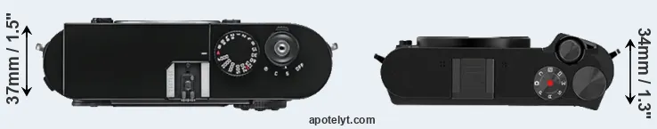 Compare M9 versus M1 top