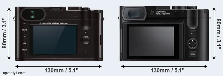 Comparison Q Typ 116 or Q3 rear