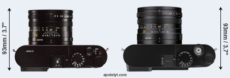 Compare Q Typ 116 versus Q3 top
