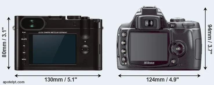 Comparison Q Typ 116 or D40X rear
