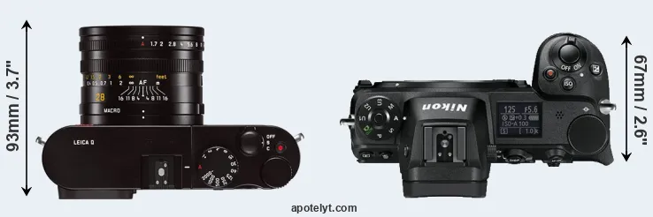 Compare Q Typ 116 versus Z6 top