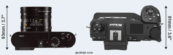 Compare Q Typ 116 versus Z9 top