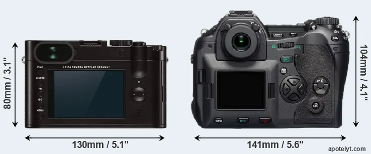 Comparison Q Typ 116 or E-1 rear