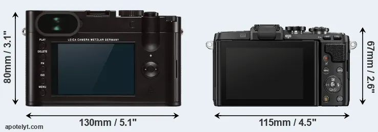 Comparison Q Typ 116 or E-PL7 rear