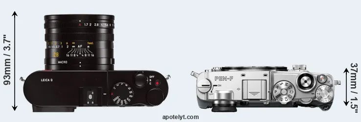 Compare Q Typ 116 versus PEN-F top