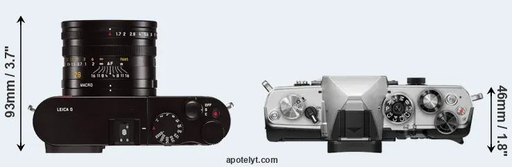 Compare Q Typ 116 versus OM-3 top