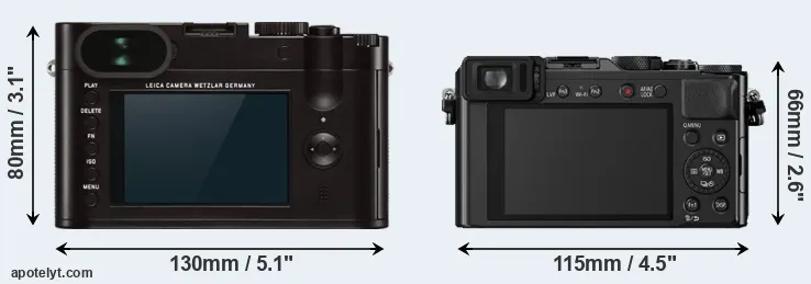 Comparison Q Typ 116 or LX100 rear