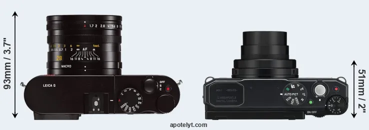 Compare Q Typ 116 versus MX-1 top