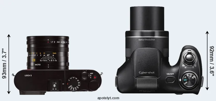Compare Q Typ 116 versus H300 top