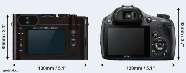 Comparison Q Typ 116 or HX400V rear