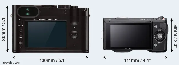 Comparison Q Typ 116 or NEX-5N rear