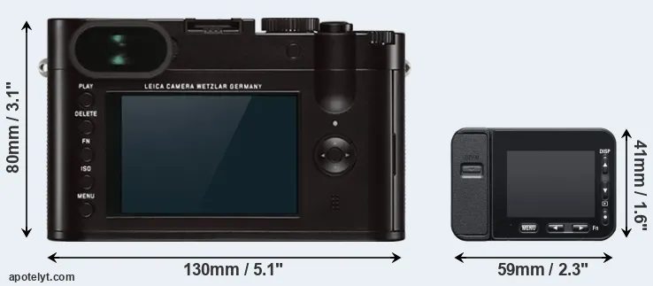 Comparison Q Typ 116 or RX0 II rear