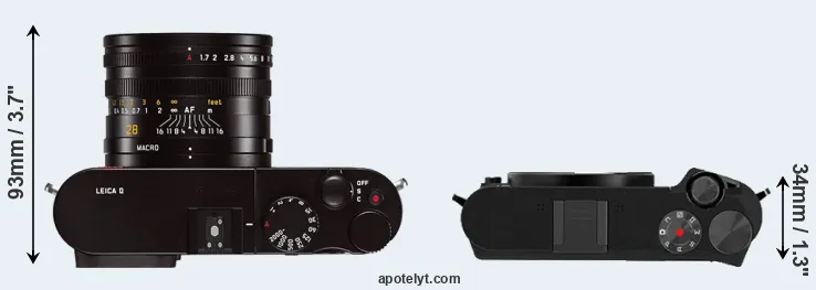 Compare Q Typ 116 versus M1 top