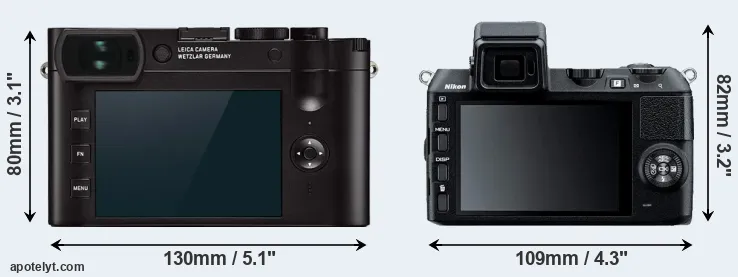 Comparison Q2 or V2 rear