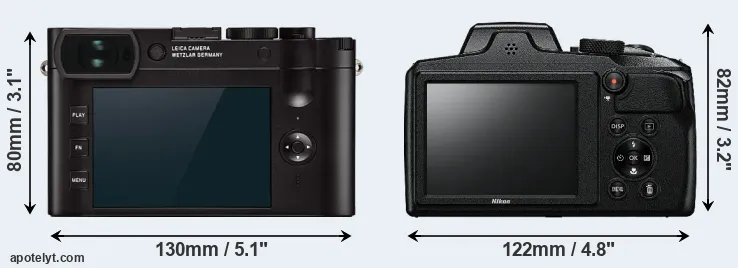 Comparison Q2 or B600 rear