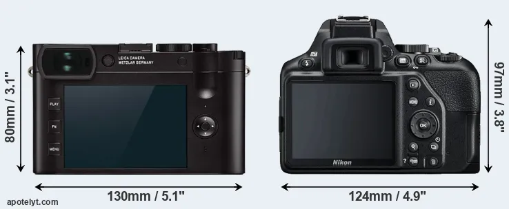 Comparison Q2 or D3500 rear