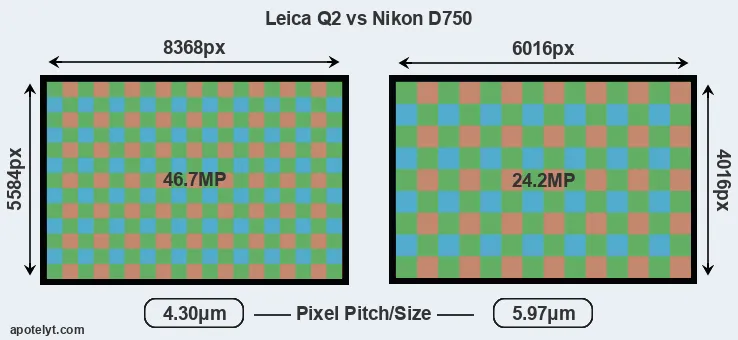 Q2 versus D750 MP