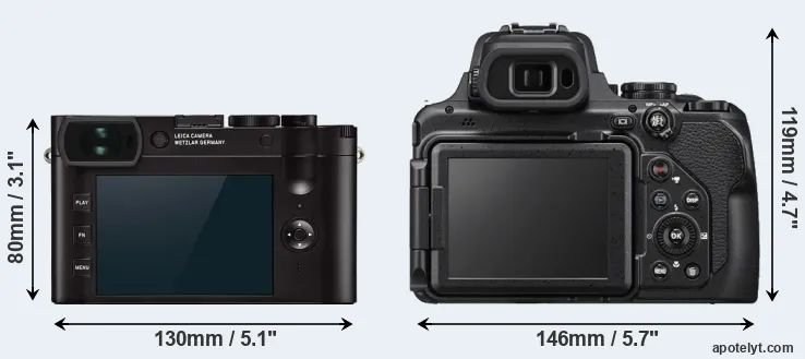 Comparison Q2 or P1000 rear