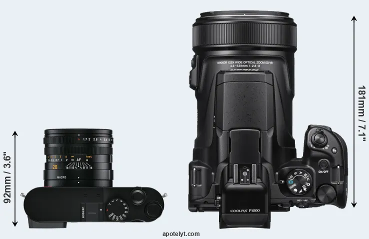 Compare Q2 versus P1000 top