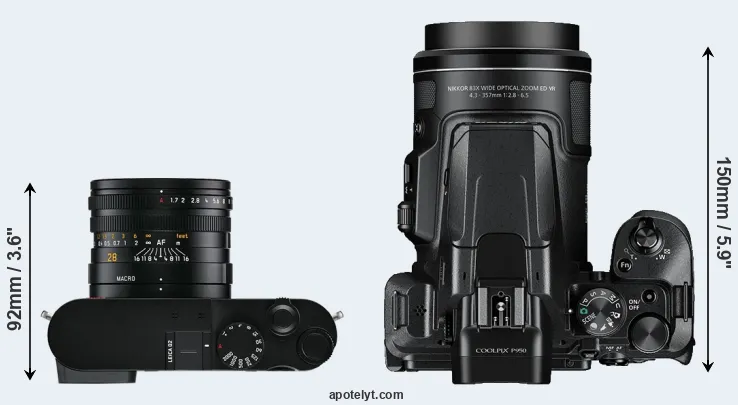 Compare Q2 versus P950 top