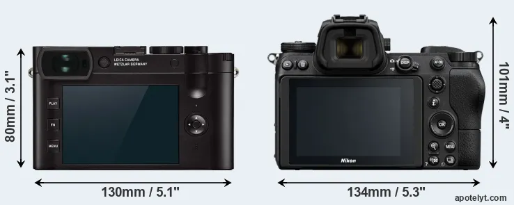 Comparison Q2 or Z7 rear