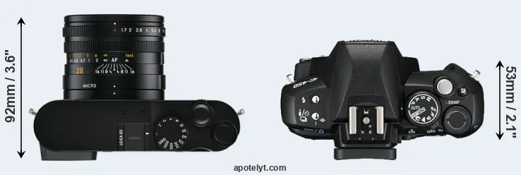 Compare Q2 versus E-450 top