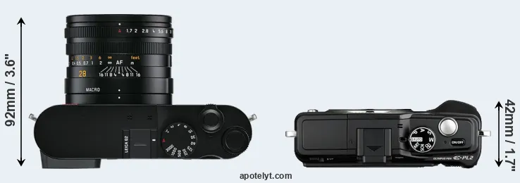 Compare Q2 versus E-PL2 top