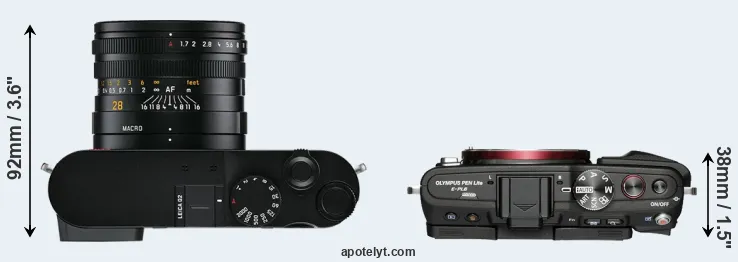 Compare Q2 versus E-PL6 top