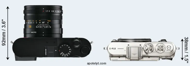 Compare Q2 versus E-PL8 top
